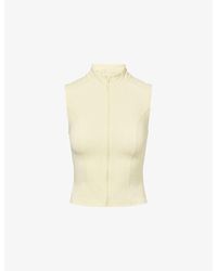 WE Are Tala - Zip-Up Sleeveless Stretch-Woven Running Top - Lyst