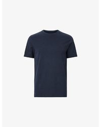 AllSaints - Brace Logo-Embroidered Cotton-Jersey T-Shirt - Lyst