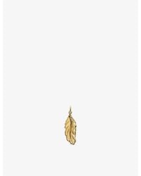 Monica Vinader - Feather 18Ct Vermeil Pendant - Lyst