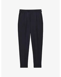 Reiss - Cantwell Tapered-Leg Stretch Cotton-Blend Trousers - Lyst