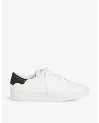 Ted Baker - Kimmii Contrast-heel Leather Low-top Trainers - Lyst