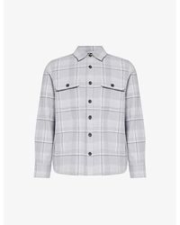 PAIGE - Wilbur Plaid-pattern Cotton Overshirt X - Lyst