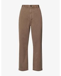 Agolde - Warrick Relaxed-Fit Cotton Trousers - Lyst