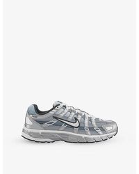 Nike - P-6000 Woven And Leather Low-Top Trainers - Lyst