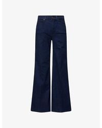 GOOD AMERICAN - Good Waist Palazzo Stretch-Denim Jeans - Lyst