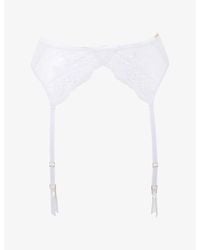 Bluebella - Marseille Semi-Sheer Stretch-Mesh Suspender - Lyst
