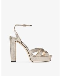 Jimmy Choo - Kove 120 Brilliance Platform Sandals - Lyst
