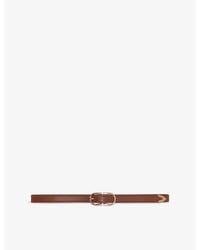 Maje - Double-Buckle Leather Belt - Lyst