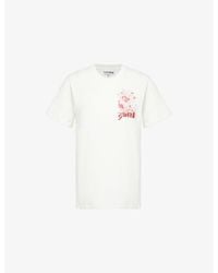 Ganni - Celestial Poster Cotton Jersey T-Shirt - Lyst