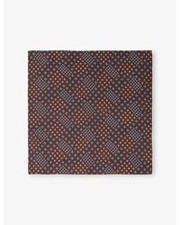 Reiss - Nina Graphic-Print Silk Neck Tie - Lyst