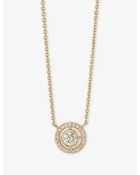 Astley Clarke - April Birthstone 14Ct- And 0.08Ct Lab-Grown Diamond Pendant Necklace - Lyst