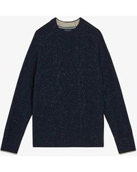 Ted Baker - Vy Enroe Regular-fit Cable-knit Wool-blend Jumper - Lyst