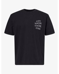 ANTI SOCIAL SOCIAL CLUB - Rhinestone-Embellished Logo Cotton T-Shirt - Lyst