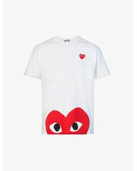 COMME DES GARÇONS PLAY - Half-Heart Logo T-Shirt - Lyst