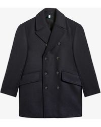 ted baker charcoal marvin wool blend overcoat