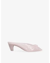 Chloé - Square-Toe Jelly Heeled Mules - Lyst