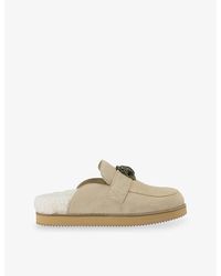 Kurt Geiger - Eagle Suede Clogs - Lyst