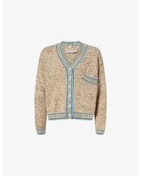 STORY mfg. - Bulb V-Neck Cotton Knitted Cardigan - Lyst