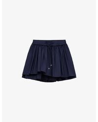 Loewe - X Paula's Ibiza Layered Pleat Cotton Mini Skirt - Lyst