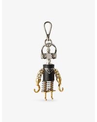 Prada - Robot Saffiano Leather Bag Charm - Lyst