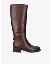 Sam Edelman - Milla Flat Leather Knee-High Boots - Lyst