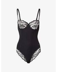 Calvin Klein - Sensual Stretch Lace Shapewear Bodysuit - Lyst