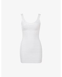 House Of Cb - The Og Scoop-Neck Woven Bandage Mini Dress Xs (A-C Cup) - Lyst