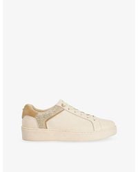Dune - Elli Leather Low-Top Trainers - Lyst