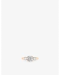 The Diamond Lab - Timeless Brillant-Cut 18Ct Rose- And 1.99Ct Lab-Grown Diamond Ring - Lyst