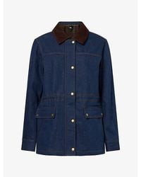 PAIGE - Horizon Utility Cotton Denim Jacket - Lyst