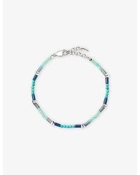 Missoma - Gemstone 18Ct- Plated Brass And Pearl Beaded Bracelet - Lyst