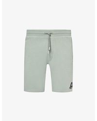Sandbanks - Brand-patch Elasticated-waistband Organic Cotton-blend Jersey Shorts X - Lyst