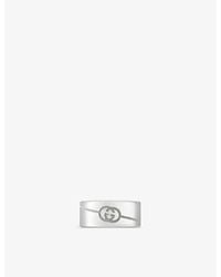 Gucci - Tag Engraved-interlocking G Sterling- Ring - Lyst