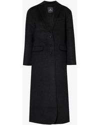 Anine Bing - Quinn Single-breasted Wool And Cashmere-blend Coat - Lyst