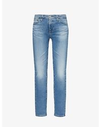 AG Jeans - Prima Ankle Skinny-fit Mid-rise Stretch-denim Jeans - Lyst