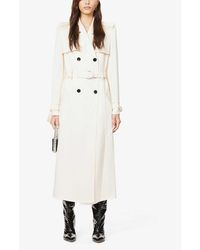 Redemption Double-breasted Satin-crepe Trench Coat - Black