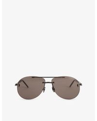 Tom Ford - Ft1375-P Navigator Pilot-Frame Metal Sunglasses - Lyst