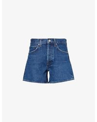 Agolde - Parker High-Rise Denim Shorts - Lyst