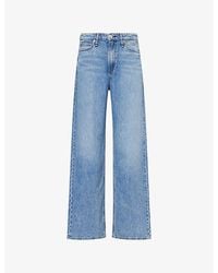 Rag & Bone - Logan Wide-Leg Denim Jeans - Lyst