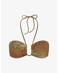 Skims - Signature Swim Halter Bikini Top - Lyst