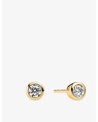 Sif Jakobs - Sardinien Uno 18Ct-Plated Sterling And Cubic Zirconia Stud Earrings - Lyst