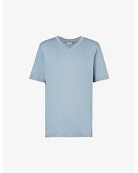Zimmerli of Switzerland - V-neck Regular-fit Cotton T-shirt Xx - Lyst