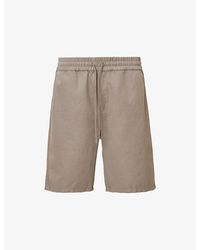 AllSaints - Hanbury Drawstring-Waist Cotton And Linen Shorts - Lyst
