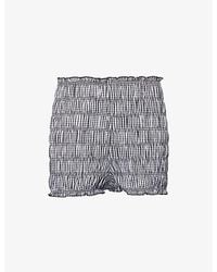 Amy Lynn - Danica Gingham Cotton Shorts - Lyst