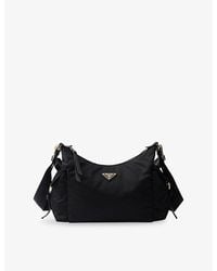 Prada - Explore Large Re-Nylon And Leather Shoulder Bag - Lyst