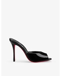 Christian Louboutin - Me Dolly 100 Patent Leather Heeled Mules - Lyst