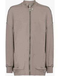Rick Owens - Jumbo Peter Stand-collar Relaxed-fit Cotton-jersey Bomber Jacket - Lyst