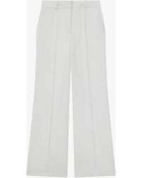 Reiss - Sienna High-rise Wide-leg Crepe Trousers - Lyst