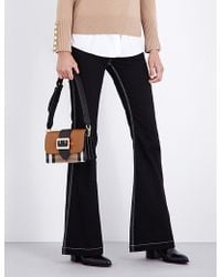 Burberry Flared Mid-rise Jeans - Black