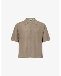 FRAME - Light Linen-Silk Cardigan - Lyst